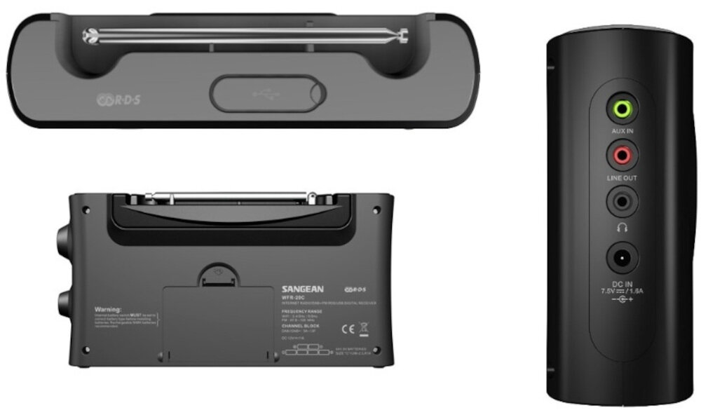 Radio SANGEAN WFR-29 - aux-in