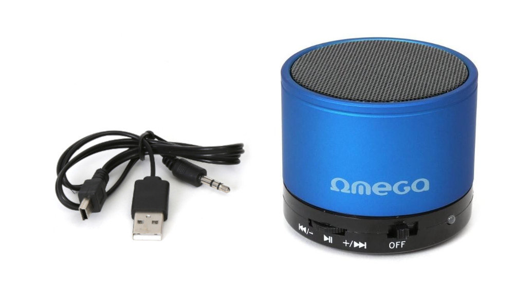 Głośnik Mobilny OMEGA OG47B Niebieski - Karta Micro SD