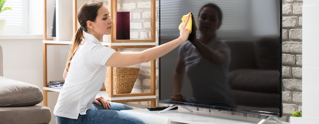 ściereczka z mikrofibry do ekranu telewizora