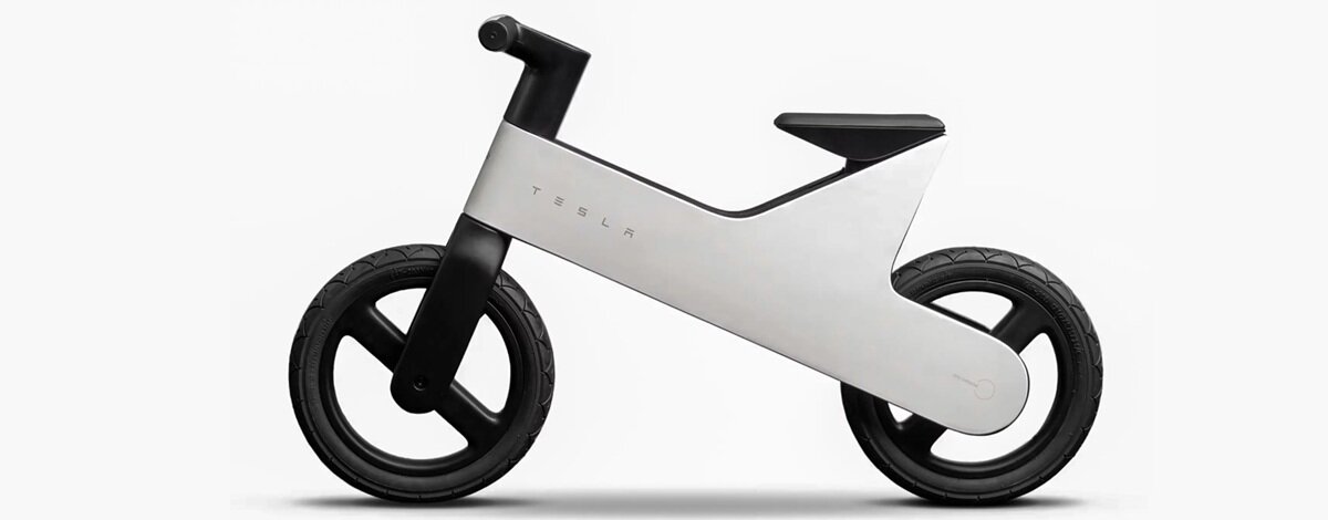 Tesla zaskoczyła fanów. Domagali się rowerów, a dostali Balance Bike dla najmłodszych Balance Bike