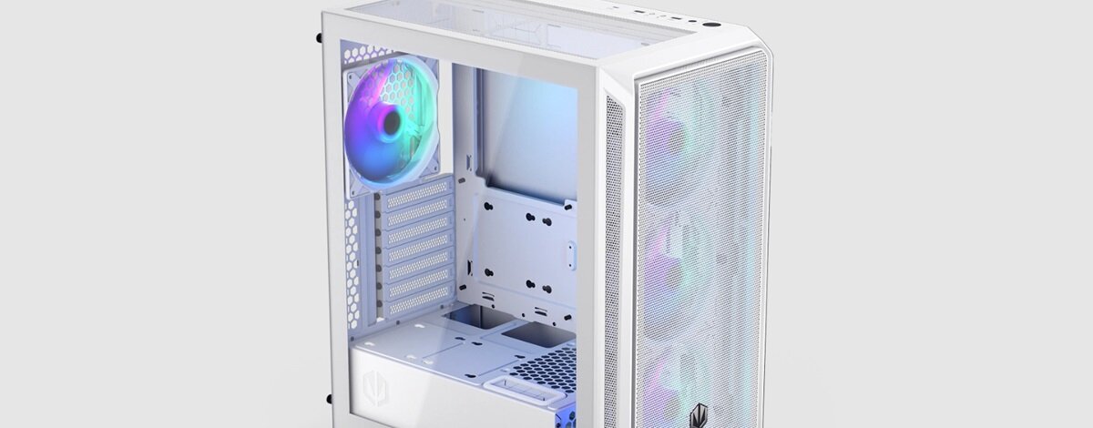 ENDORFY prezentuje obudowę Arx 500 White ARGB. Ten model łączy wydajność i estetykę obudowa endorfy