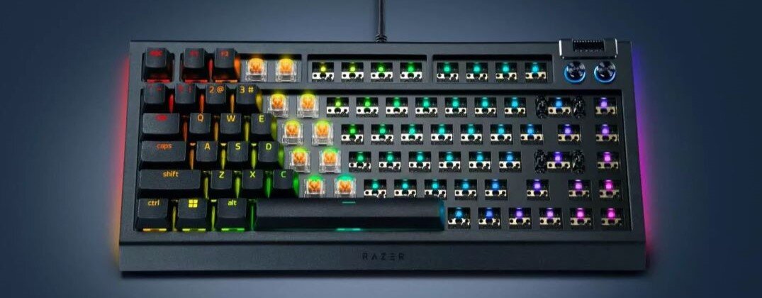 Razer BlackWidow V4 75% Barebones - klawiatura dla modderów