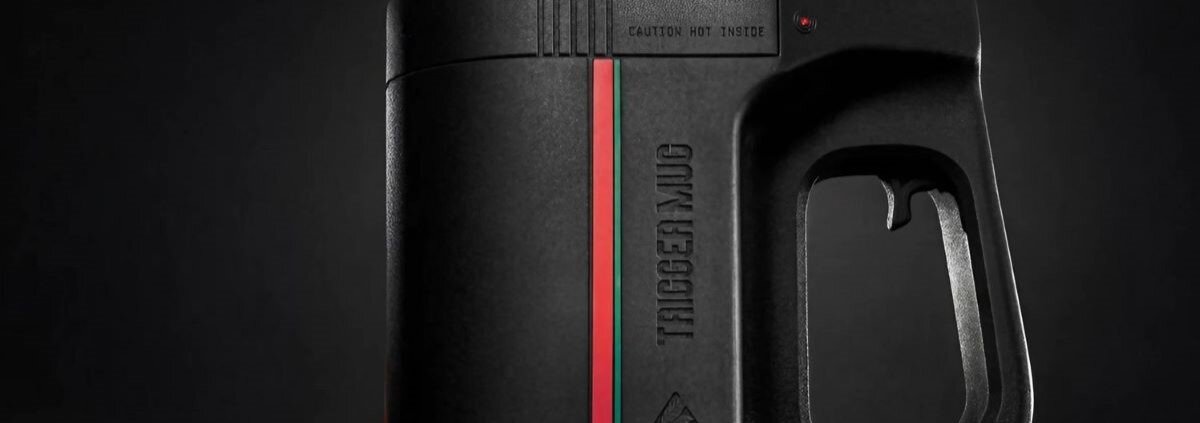 Kubek gamingowy Rabea Trigger Mug pozwoli ci grać popijając ulubiony napój