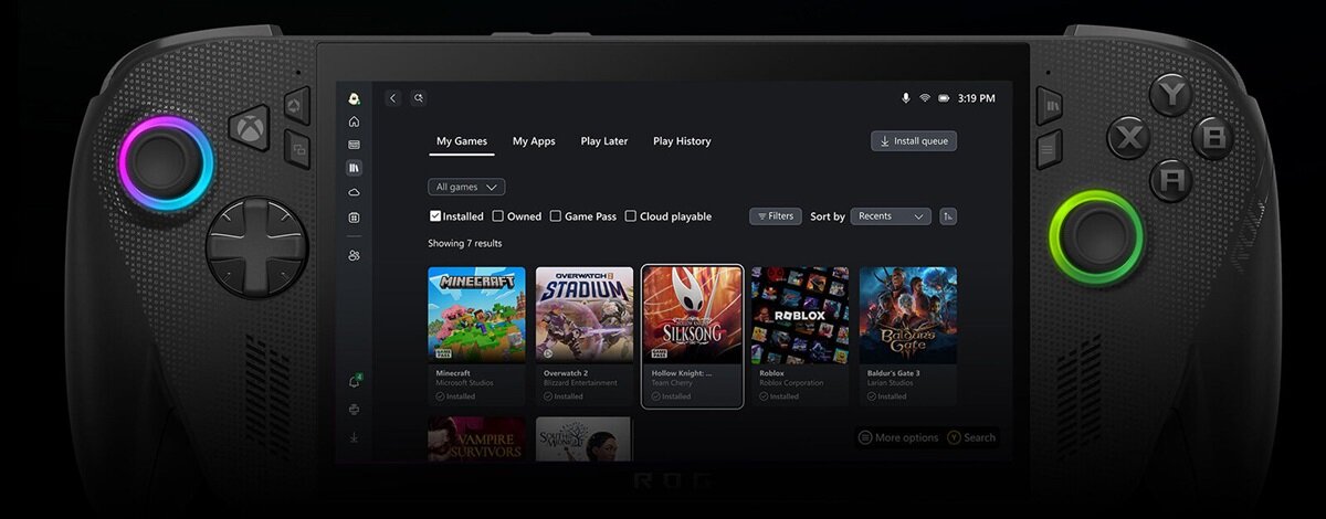 full screen experience