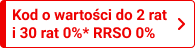 Kup w ratach i zyskaj kod o wartości do 2 rat na kolejne zakupy
