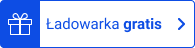 emblemat z niebieskim napisem ładowarka gratis