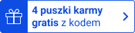 4 puszki karmy gratis z kodem