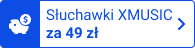Słuchawki dokanałowe XMUSIC XTW800K za 49 zł