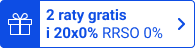 Dwie raty gratis i 20 rat 0%* RRSO 0%