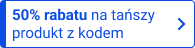 50% rabatu na tańszy produkt z kodem
