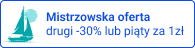 Mistrzowska oferta Drugi -30 % lub piąty za 1 zł