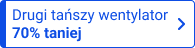 emblemat z niebieskim hasłem drugi tańszy wentylator 70% taniej