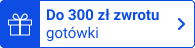 emblemat z napisem do 300 zł zwrotu gotówki