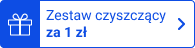 emblemat z niebieskim napisem zestaw czyszczący za 1 zł