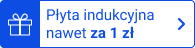 emblemat z niebieskim napisem płyta indukcyjna nawet za 1 zł