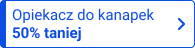 emblemat z niebieskim napisem opiekacz do kanapek 50% taniej