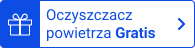 emblemat z niebieskim napisem oczyszczacz powietrza gratis
