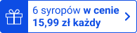 6 syropów w cenie 15,99 zł każdy
