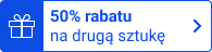 50% rabatu na druga sztukę