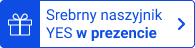 Srebrny naszyjnik YES w prezencie