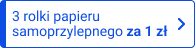 3 rolki papieru samoprzylepnego za 1 zł