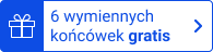 6 wymiennych końcówek gratis