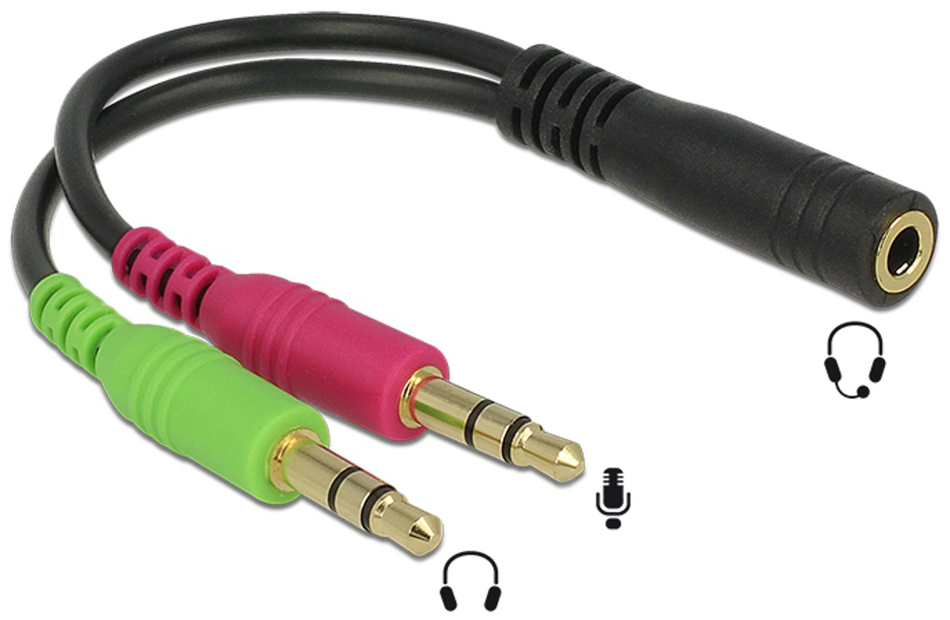 DELOCK Adapter 2x Jack 3.5 mm Jack 3.5 mm niskie ceny i opinie w