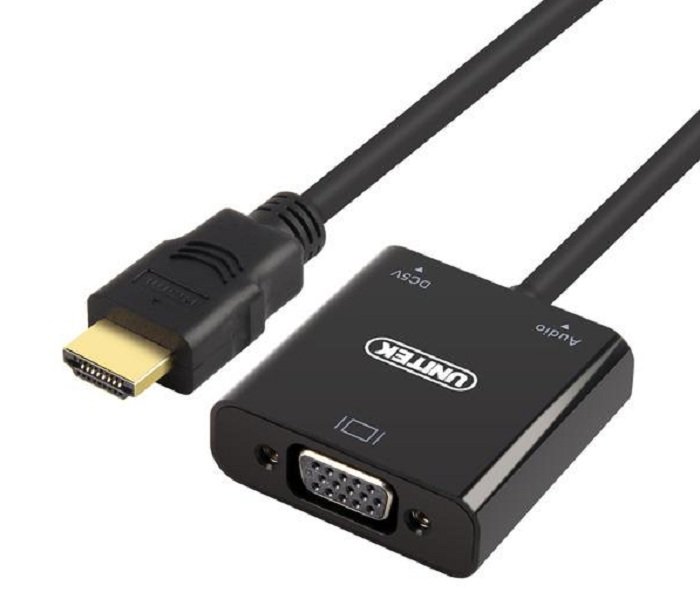 UNITEK 0.17 m Adapter HDMI VGA niskie ceny i opinie w Media Expert