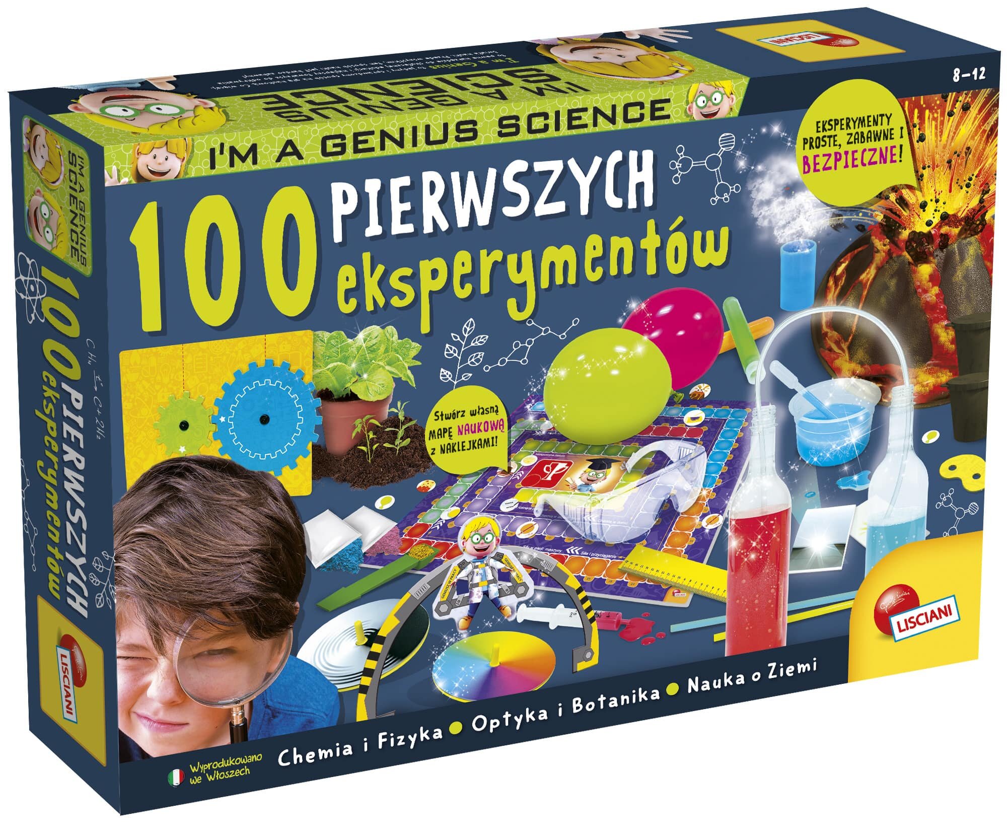 Liscianigiochi I'm A Genius Science X6 - Kit Scientifico 6 In 1 Con Slime, Cristalli E Reagenti