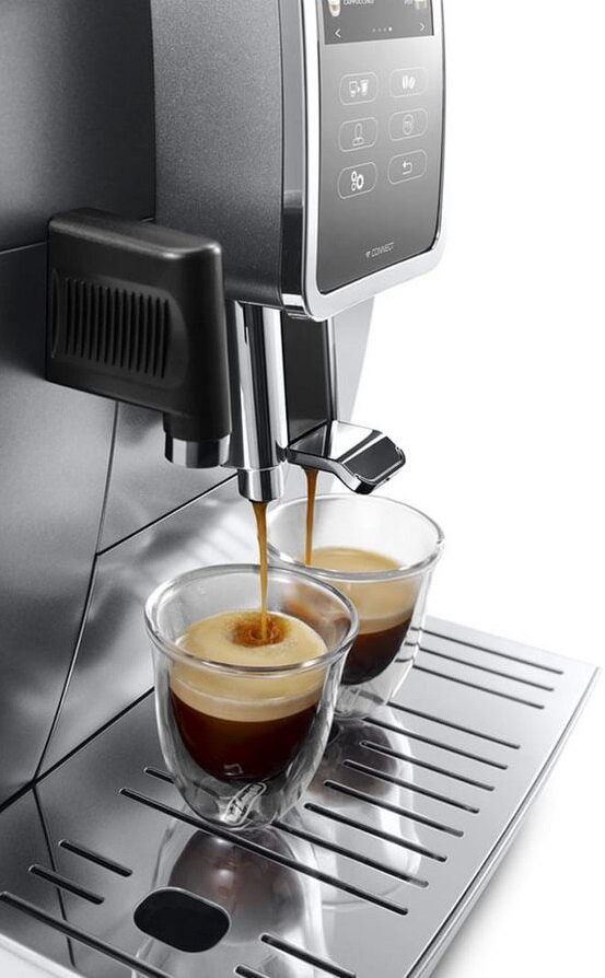 De'Longhi Dinamica Plus Ecam 370.95.T Automatisk Kaffemaskin med  Mjölksystem, Olika Drycker med en Knapptryckning, 3,5 TFT Färgpekskärm och  Appkontroll, Kaffekannafunktion, Titan : : Hem & kök