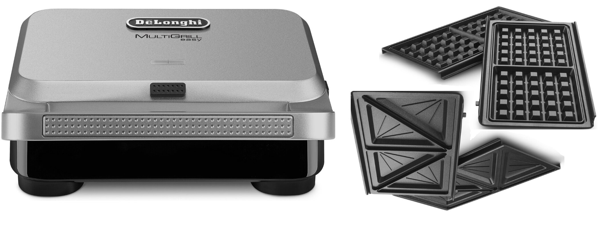 DELONGHI Easy SW12BC.S 2w1 wymienne płytki kanapki gofry Opiekacz