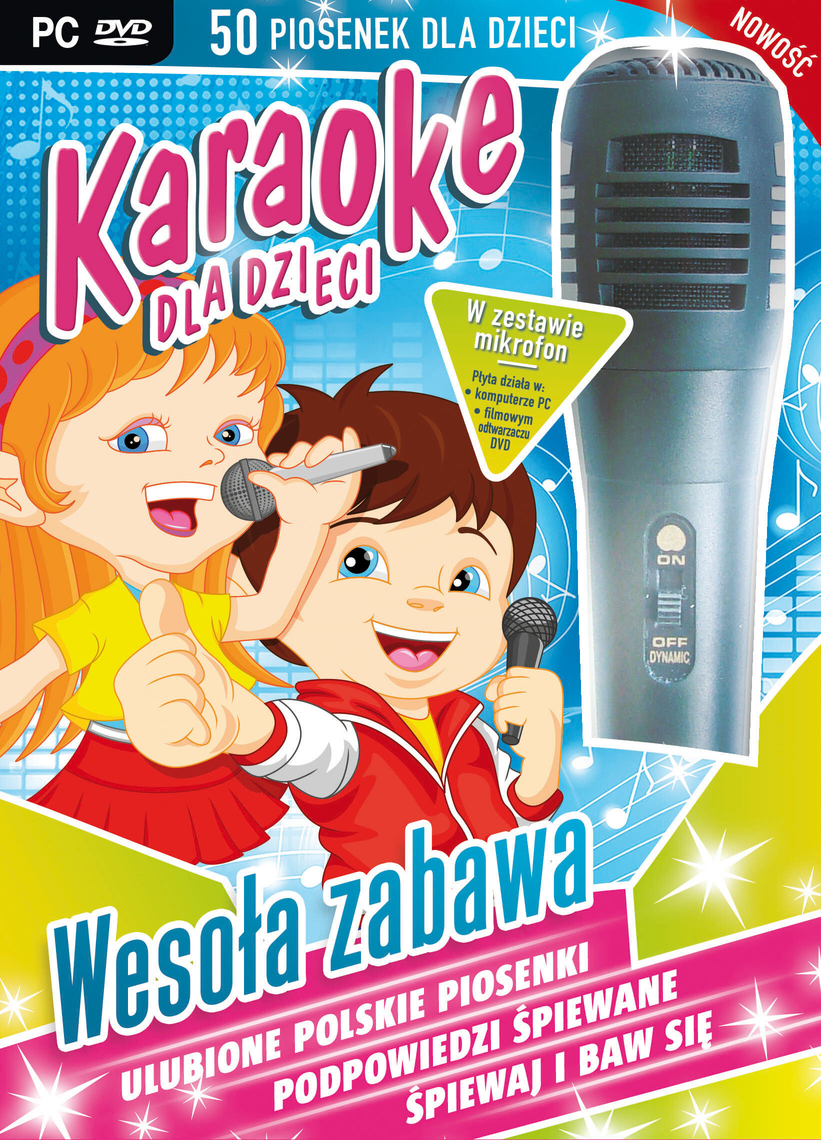 Karaoke dla Dzieci Wesoła Zabawa + Mikrofon Gra PC niskie ceny i