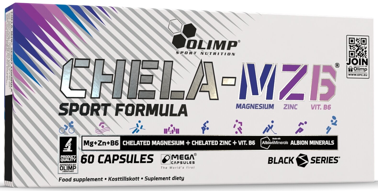 OLIMP Chela-MZB Sport Formula Mega Caps (60 kapsułek) Kompleks witamin ...