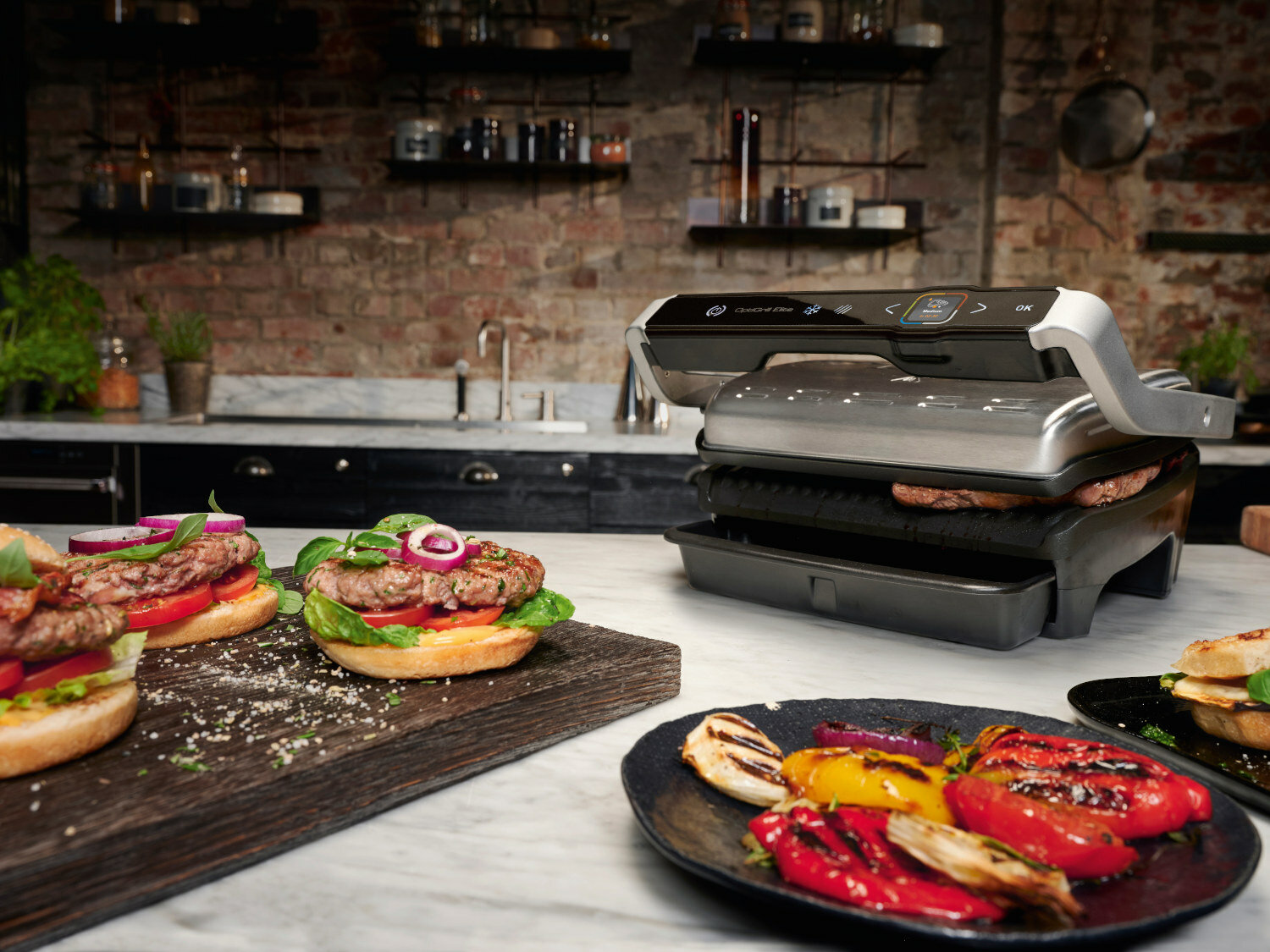 TEFAL GC750D30 OptiGrill Elite z automatycznymi programami Grill