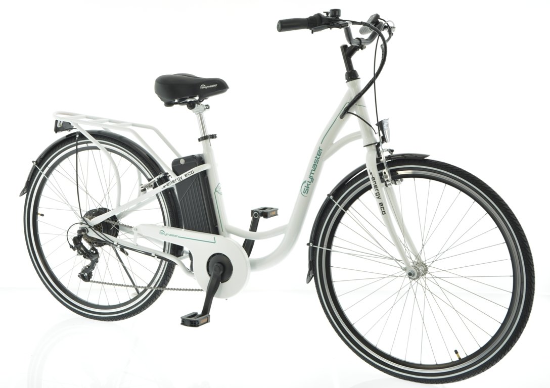 SKYMASTER Energy Eco D17 28 cali Biały Rower elektryczny niskie ceny