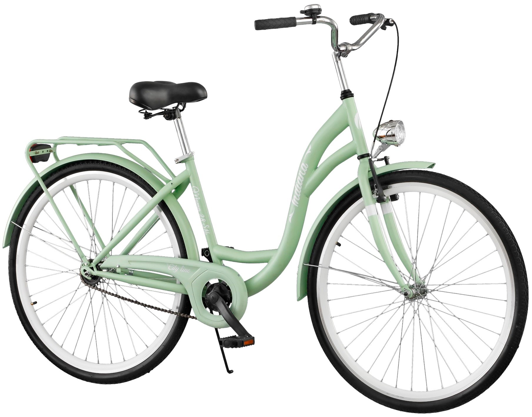 INDIANA Moena S1B 28 cali damski Miętowy Rower miejski niskie ceny i