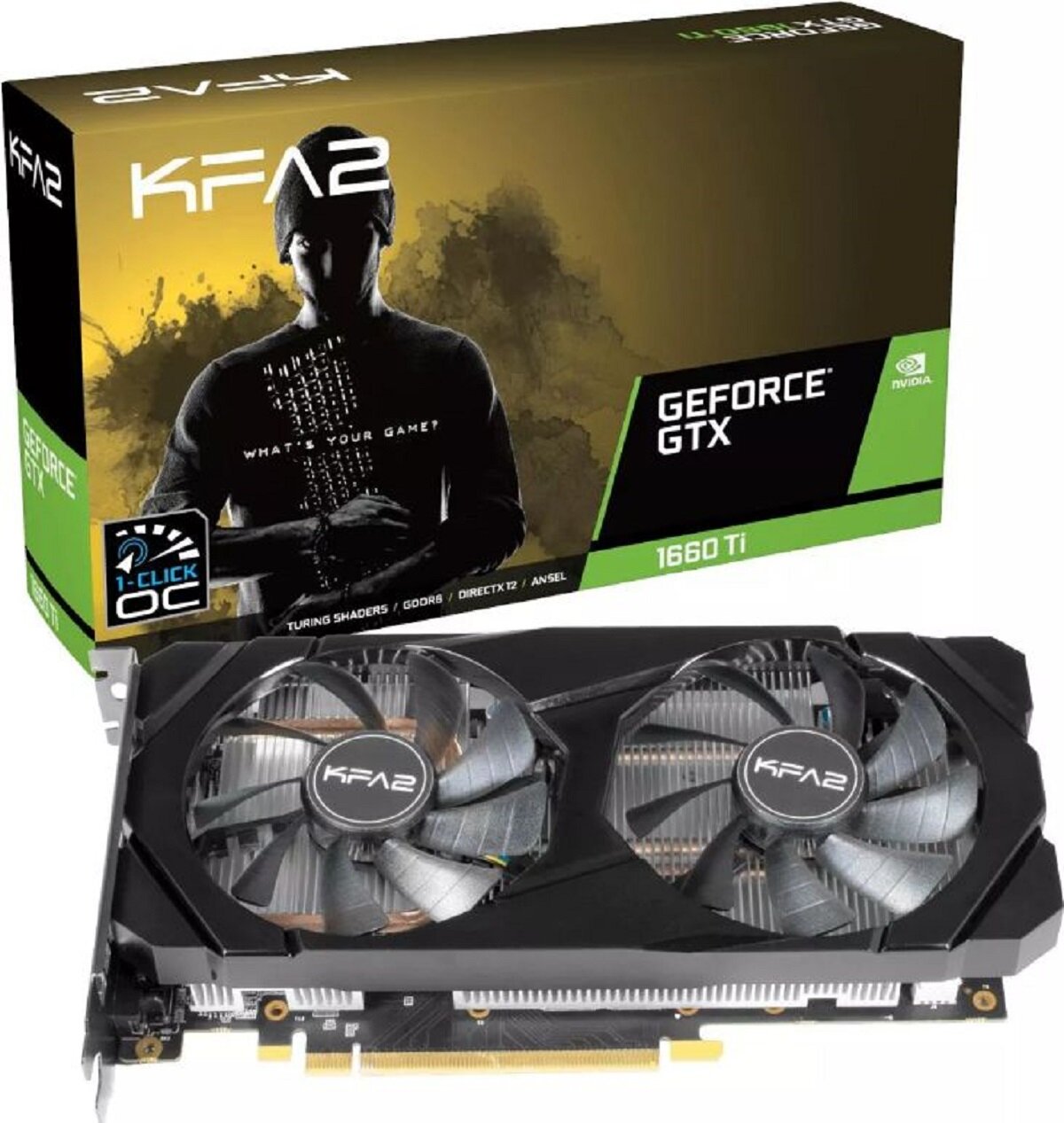 KFA2 GeForce GTX 1660 Super 1-Click OC 6GB Karta graficzna - niskie ...