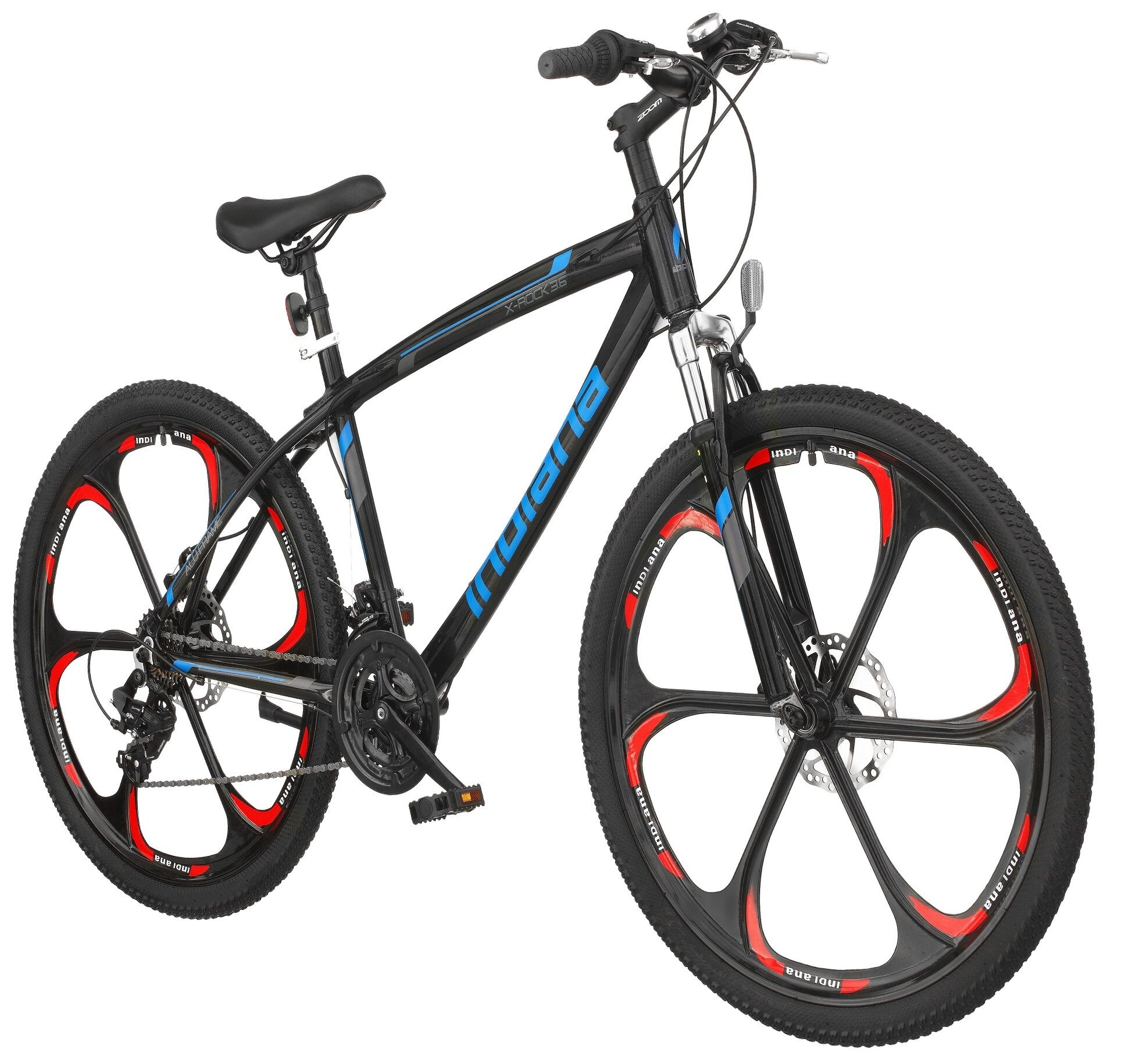 INDIANA X-Rock 3.6 M18 26 cali męski Czarno-niebieski Rower górski MTB ...