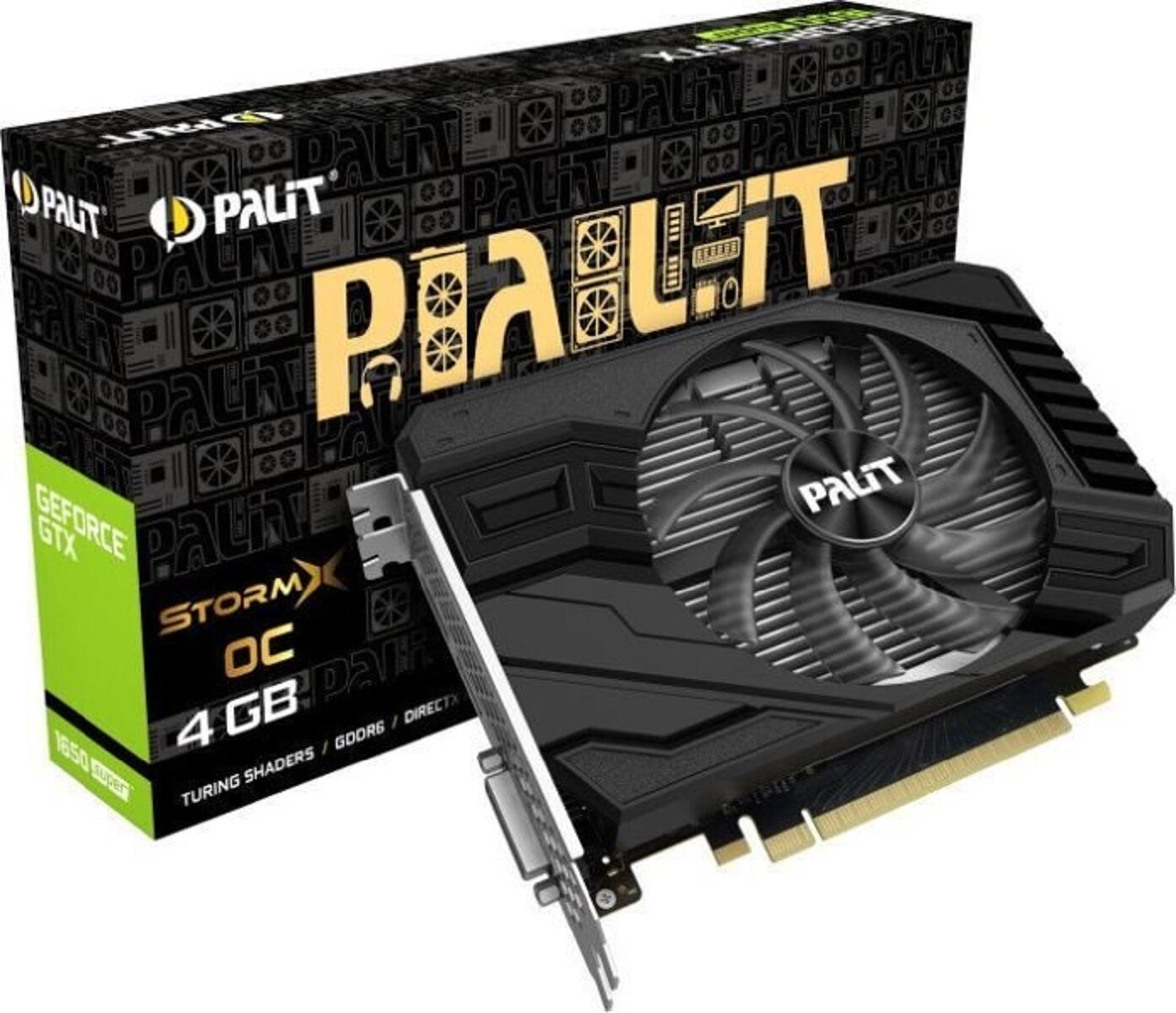 PALIT GeForce GTX 1650 Super StormX OC 4GB Karta graficzna - niskie ...