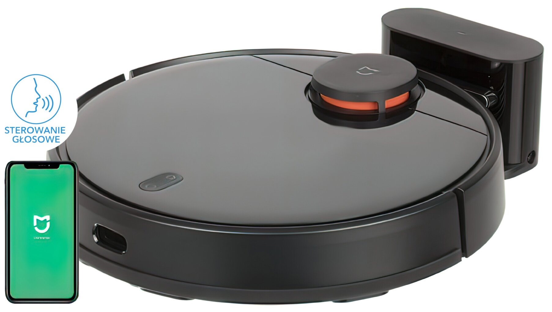 XIAOMI Mi Robot Vacuum P Czarny Robot sprzątający niskie ceny i