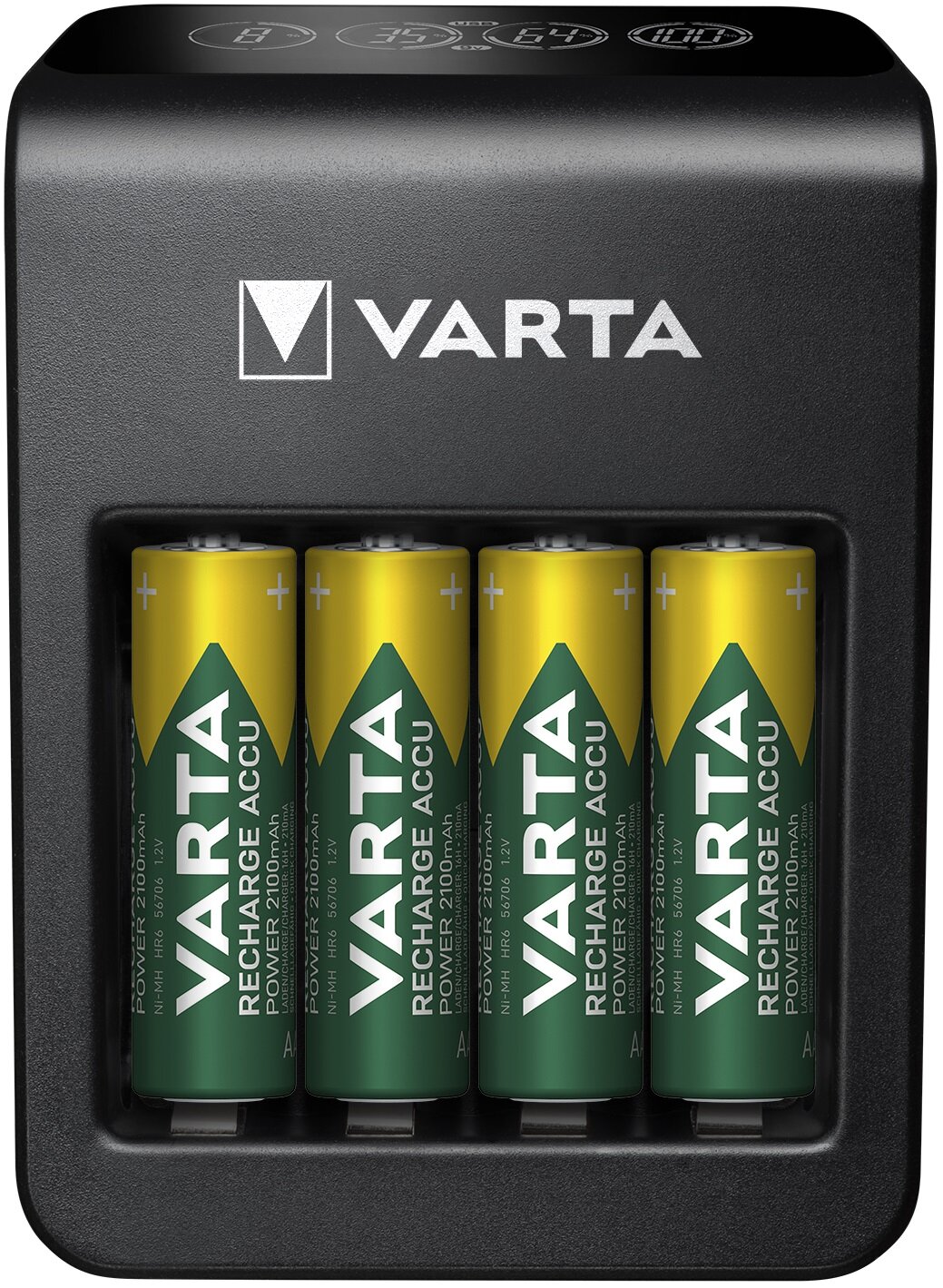 VARTA Plug charger - chargeur pour piles rechargeables AA/AAA avec 4 piles  AA LR06 Pas Cher