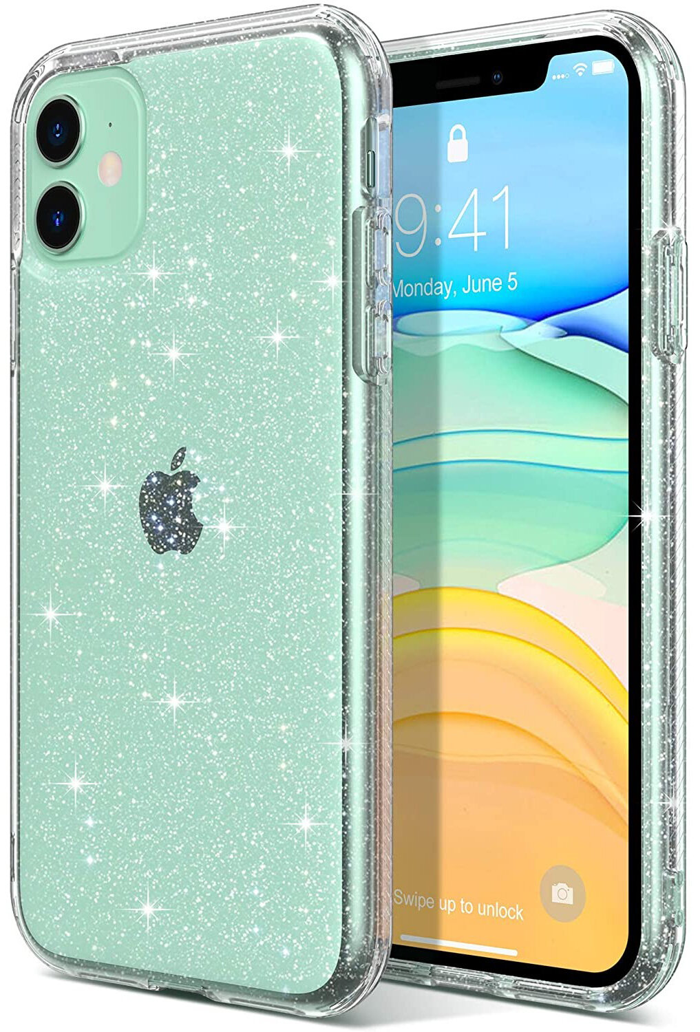 etui tech protect airglitter do apple iphone 11 przezroczysty