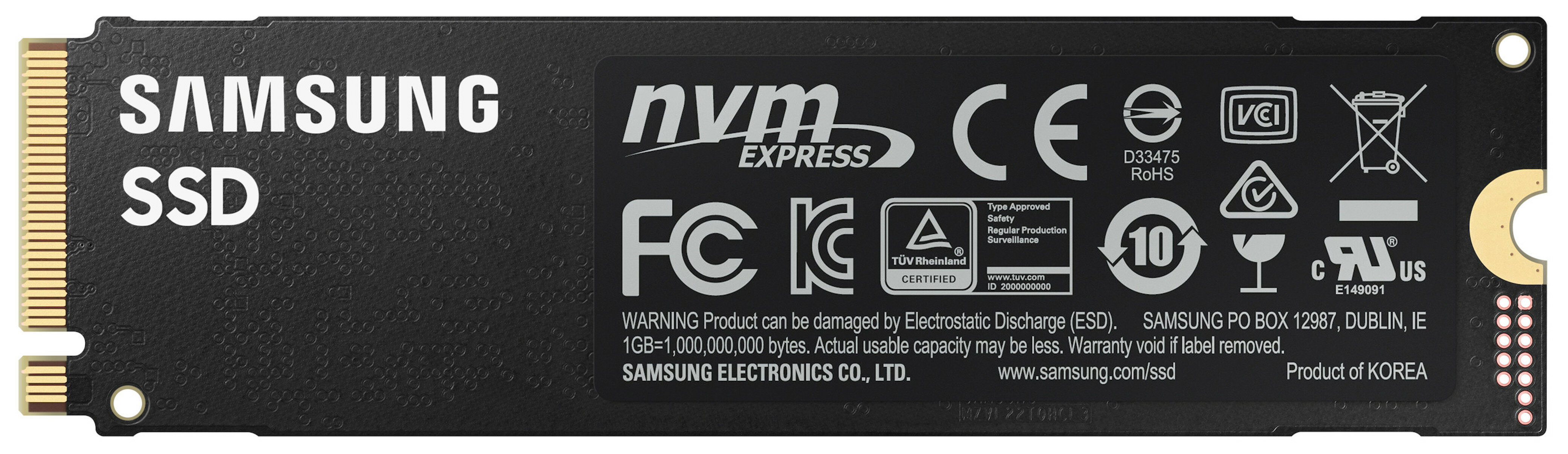 SAMSUNG 980 PRO SSD 1To M.2 NVMe PCIe 4.0 - MZ-V8P1T0CW - CARON  Informatique - Calais