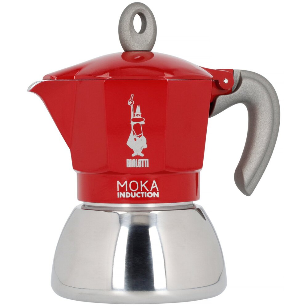 BIALETTI New Moka Induction 4 TZ Czerwony Kawiarka - niskie ceny i ...