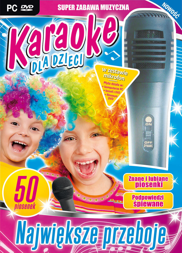 Karaoke dla Dzieci Największe Przeboje + Mikrofon Gra PC niskie