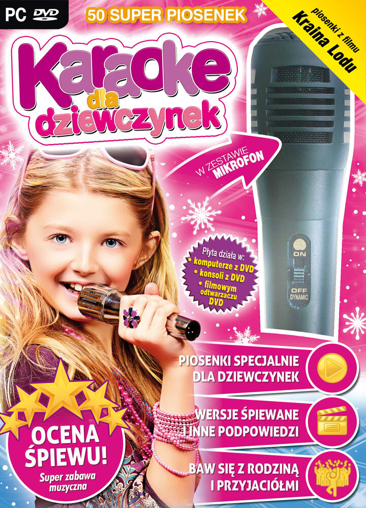 Karaoke dla Dziewczynek Nowa Edycja + Mikrofon Gra PC niskie ceny i