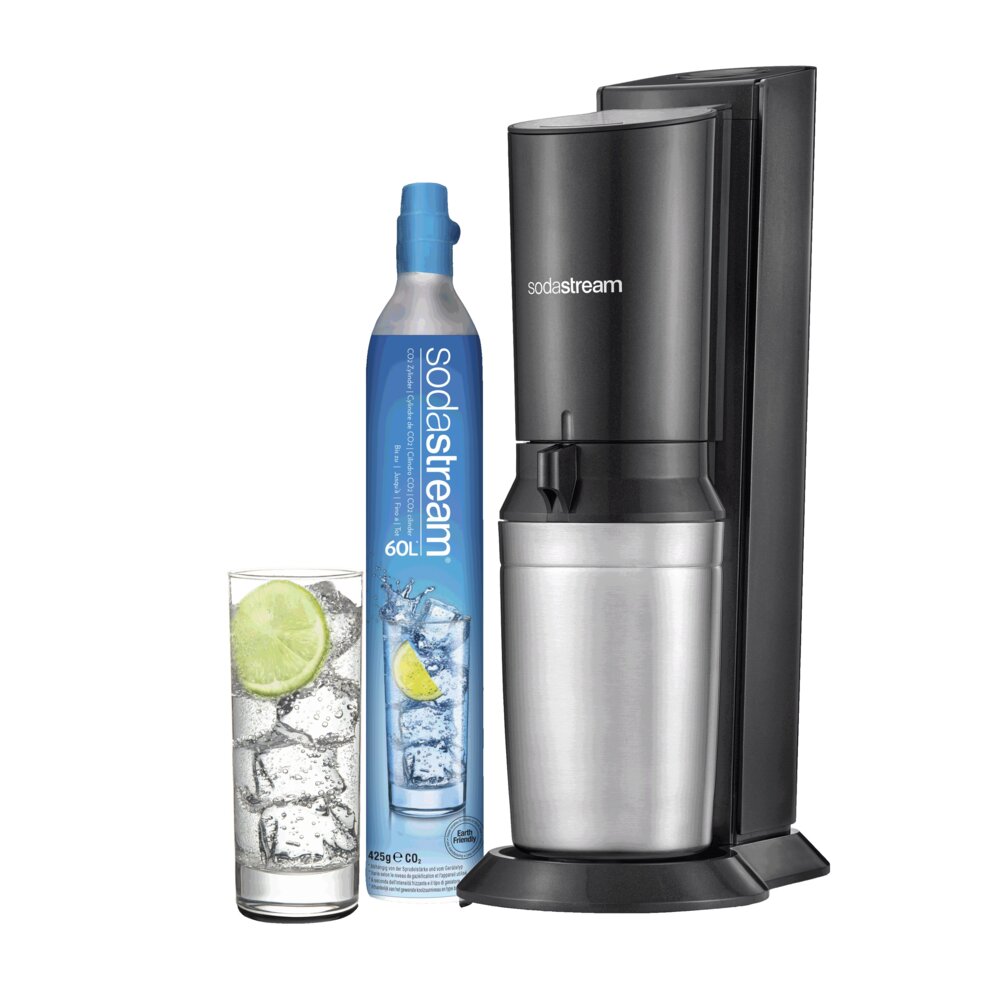 SODASTREAM Crystal Czarny + 2 butelki Saturator niskie ceny i opinie