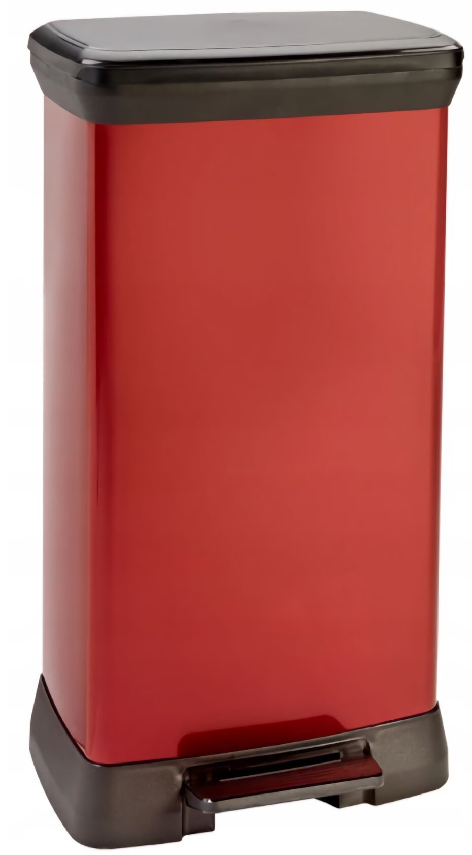 CURVER Deco Bin 187180 50L Czerwony Kosz na śmieci niskie ceny i