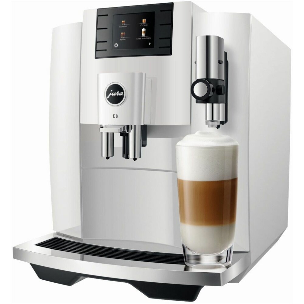 JURA E8 Piano White (EB) Ekspres niskie ceny i opinie w Media Expert