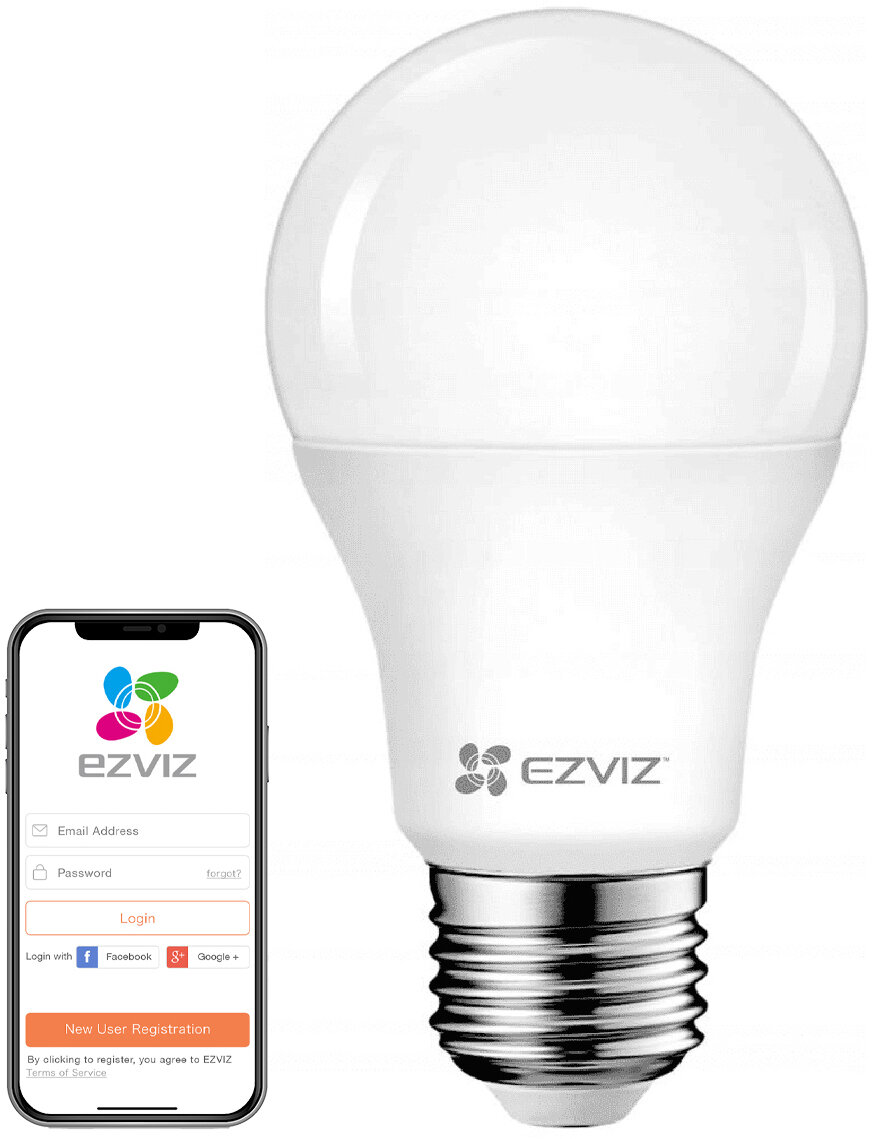 Lampadina Smart EZVIZ E27 White LB1 - Connessa Wi-Fi - Nuova